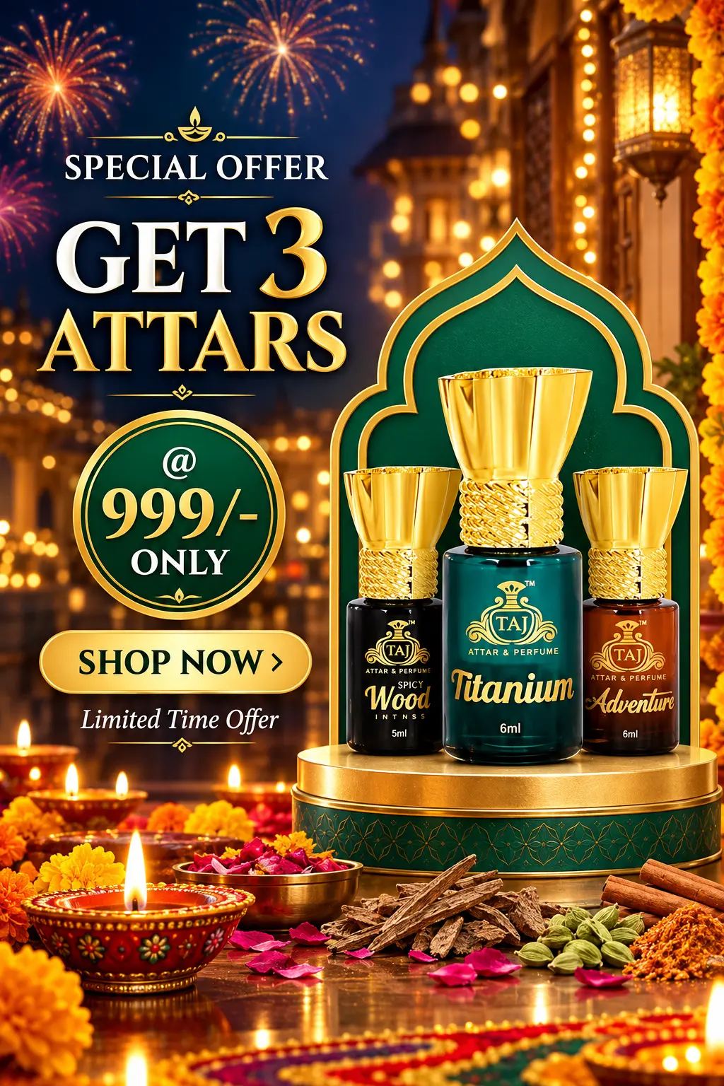 Diwali Attar Special Offer Ad