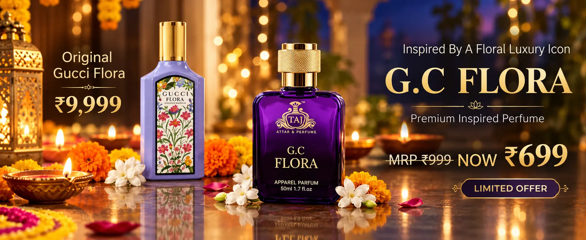 Diwali Luxury Perfume Showcase